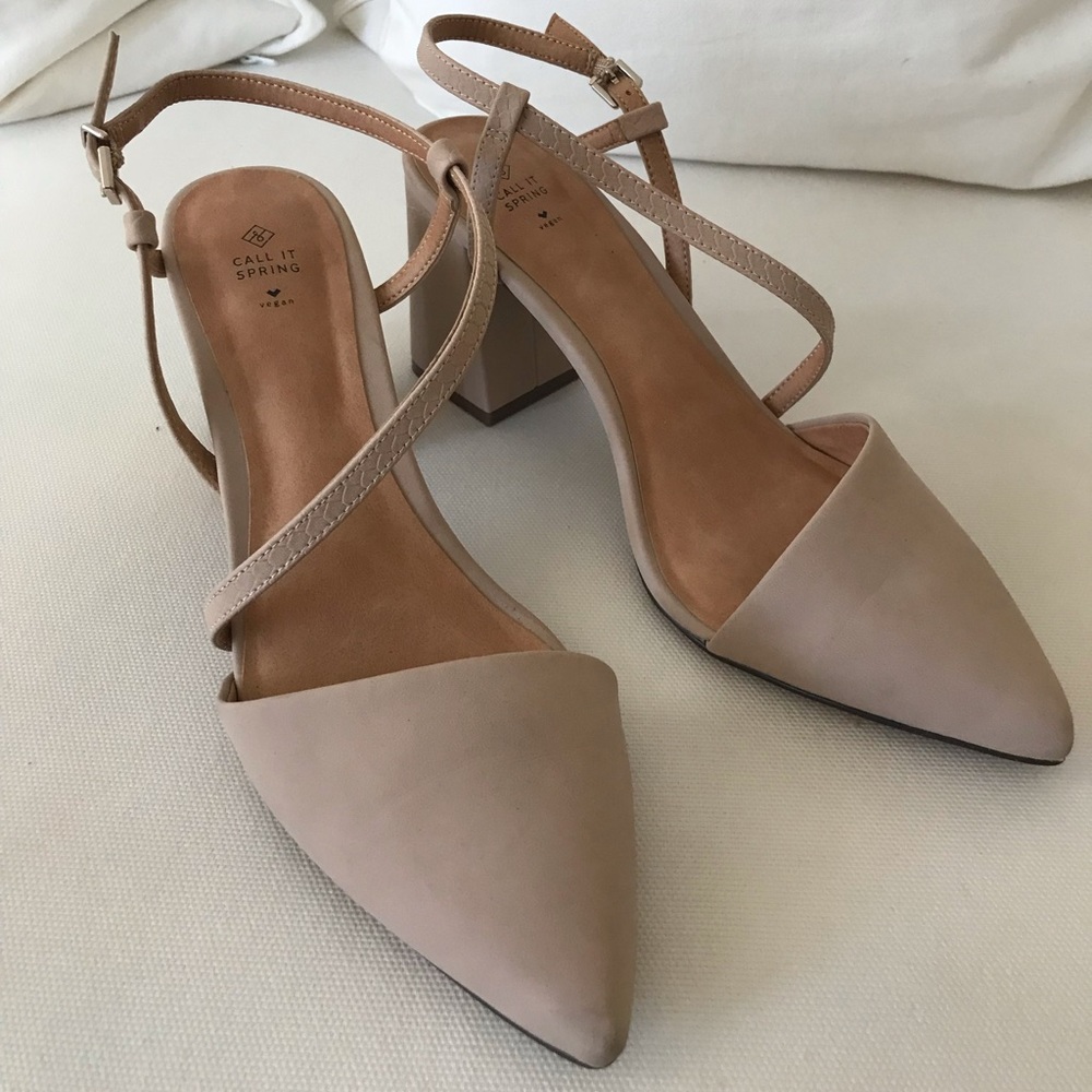 Brand new call it spring heels worn once